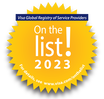 Visa Global Registry of Service Providers - On the List! 2023 Badge logo